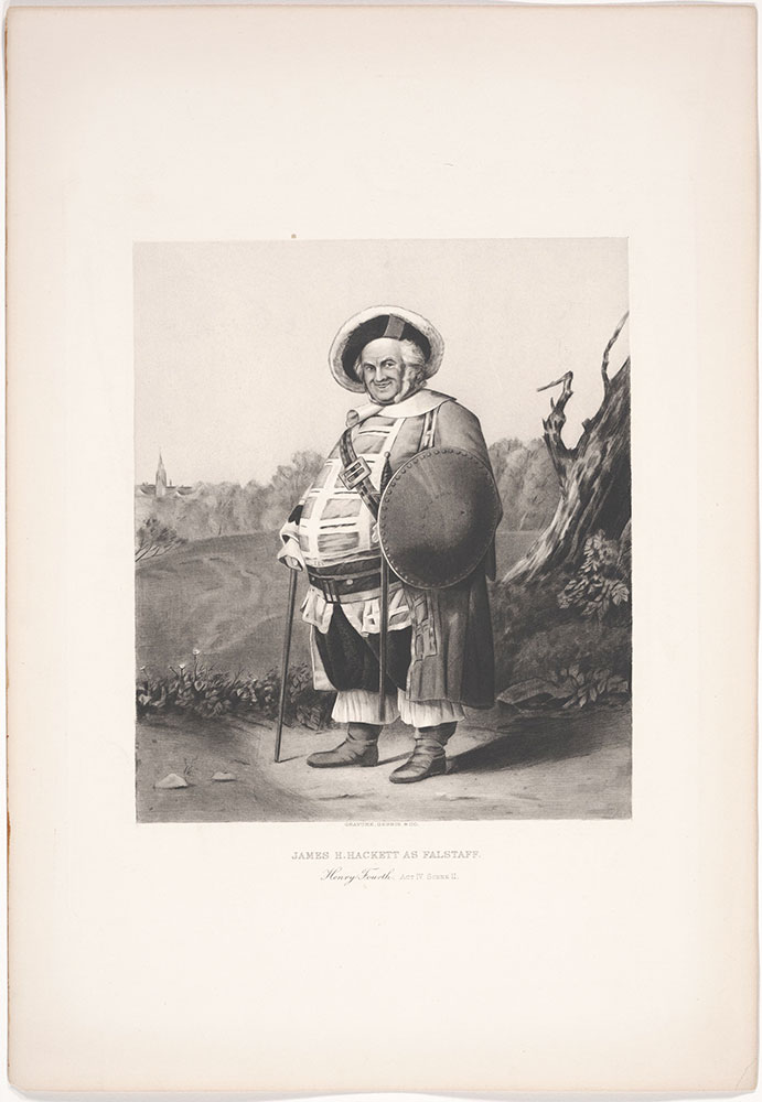 James H. Hackett as Falstaff  Henry Fourth  Act IV Scene II