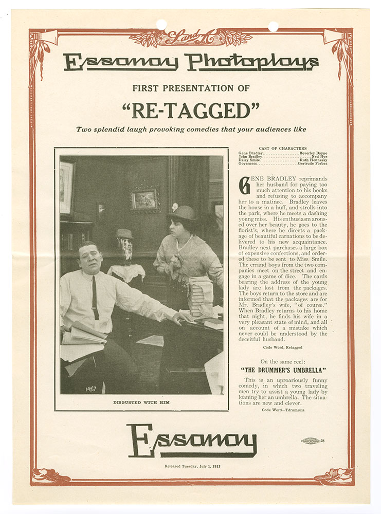 Advertisement for “Re-Tagged” and “The Drummer’s Umbrella”