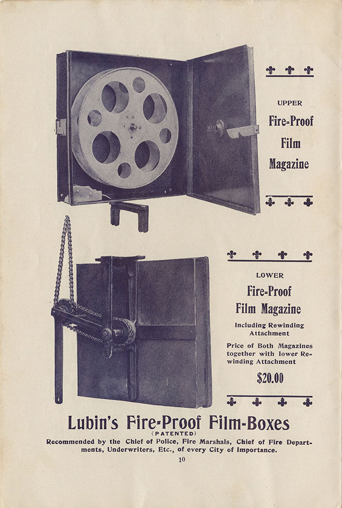 Lubin's Fire-Proof Film-Boxes (Page 10)