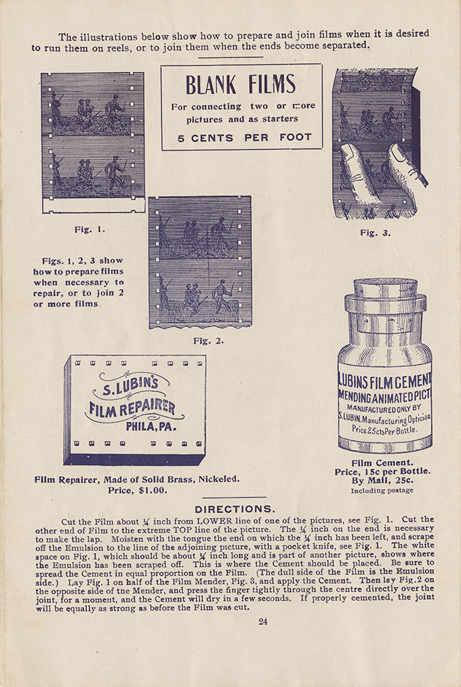 Blank Films / Film Repairer / Film Cement (Page 24)