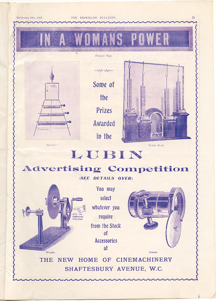 Advertisement for Lubin Advertising Competition (Page 15)