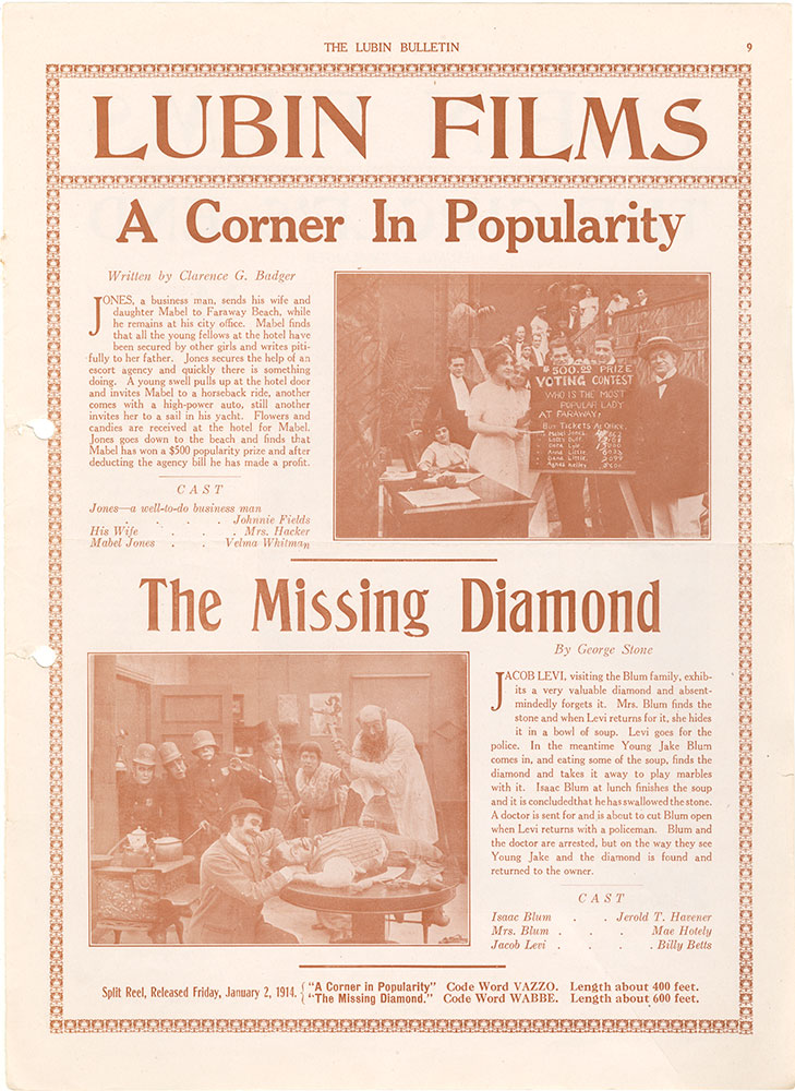 A Corner In Popularity / The Missing Diamond (Page 9)
