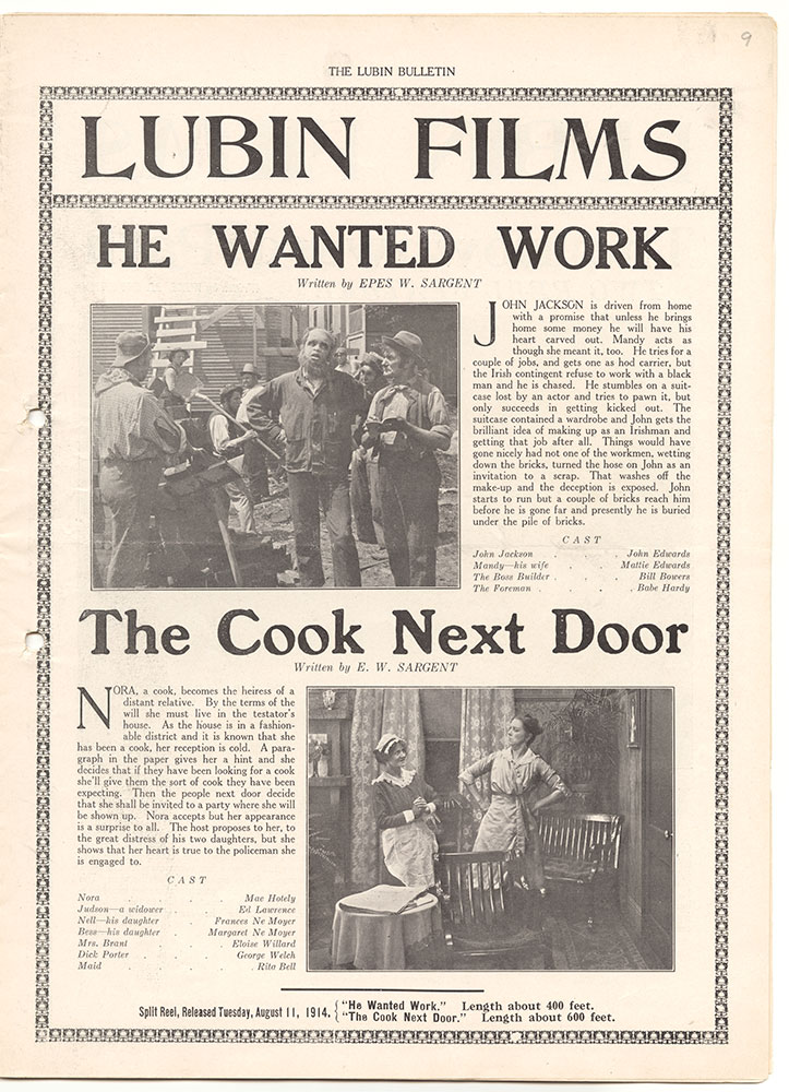 He Wanted Work / The Cook Next Door (Page 9)