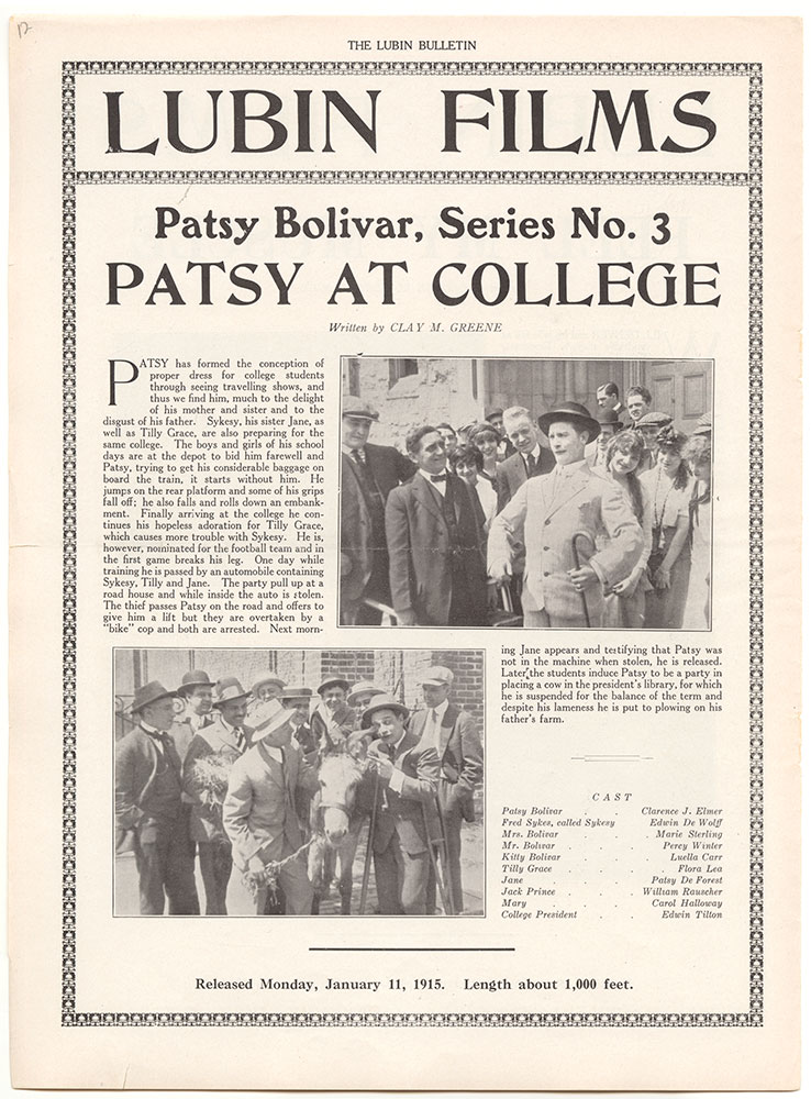 Patsy Bolivar, Series No. 3: Patsy at College (Page 12)