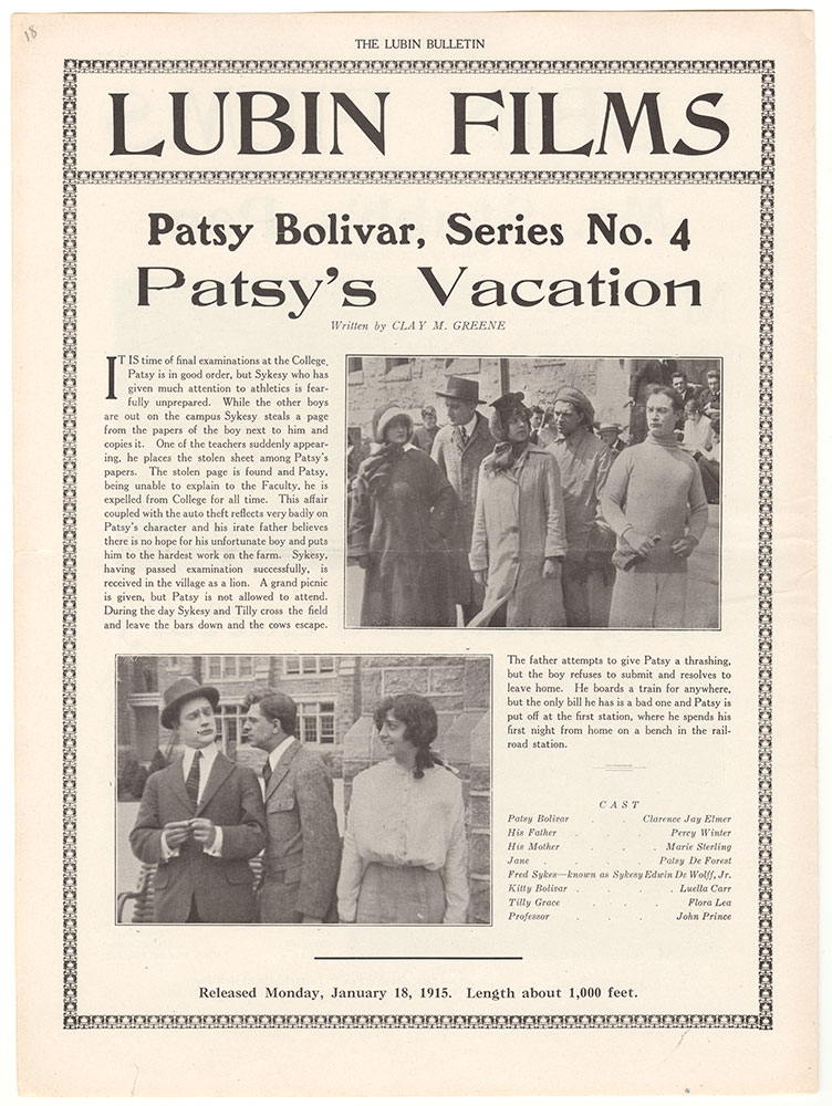 Patsy Bolivar, Series No. 4: Patsy's Vacation (Page 18)