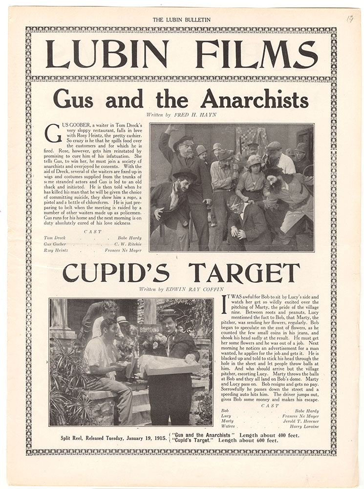 Gus and the Anarchists / Cupid's Target (Page 19)