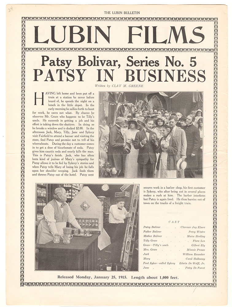 Patsy Bolivar, Series No. 5: Patsy in Business (Page 24)