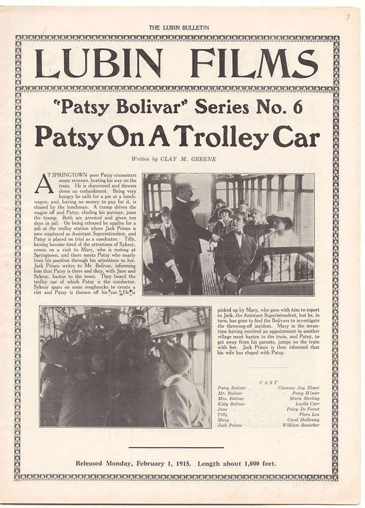 Patsy Bolivar Series, No. 6: Patsy On a Trolley Car (Page 7)