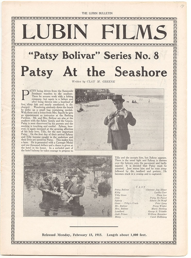 Patsy Bolivar Series, No. 8: Patsy At the Seashore (Page 19)