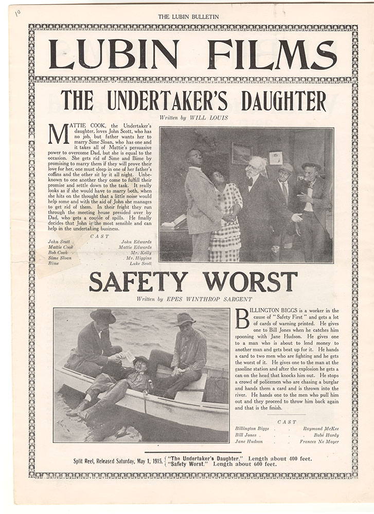 The Undertaker's Daughter / Safety Worst (Page 10)