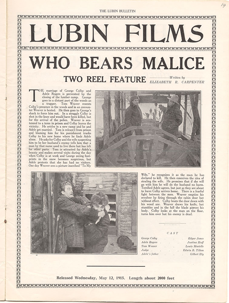 Who Bears Malice (Page 19)
