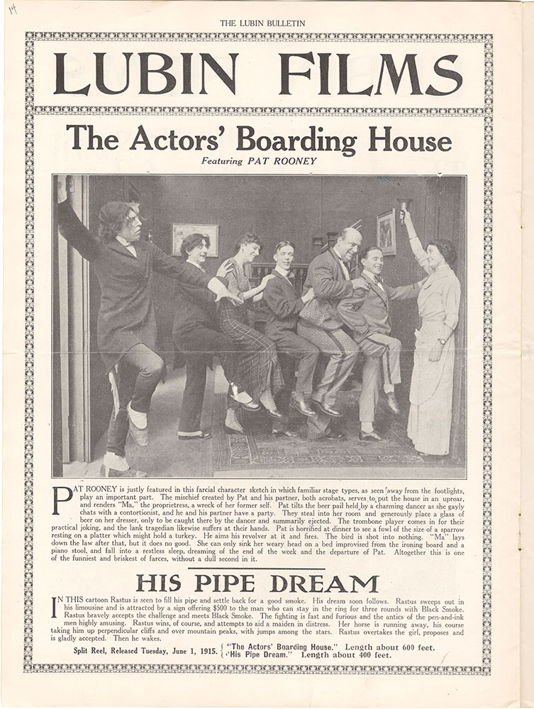 The Actor's Boarding House / His Pipe Dream (Page 14)