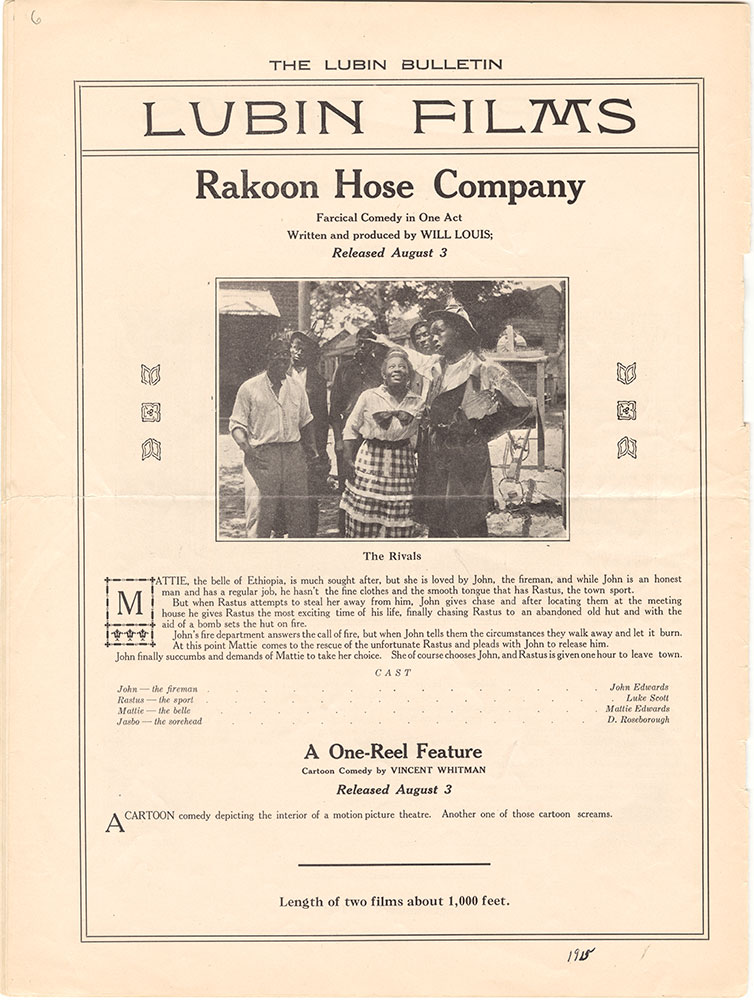 Rakoon Hose Company / A One-Reel Feature (Page 6)