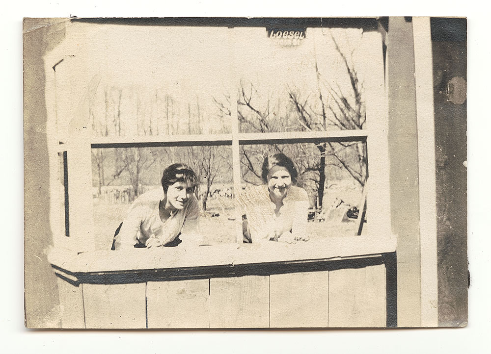 Photograph of Verna Weand and Hazel Wood