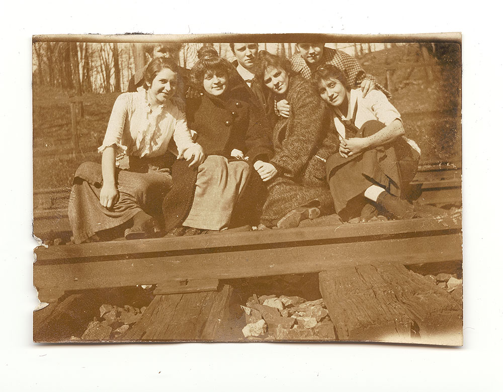 Photograph of Hazel Wood, Catherine Miller, Margaret Pugh, and Verna Weand at Conshohocken