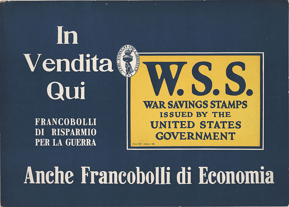 W.S.S.: War Savings Stamps (Italian)